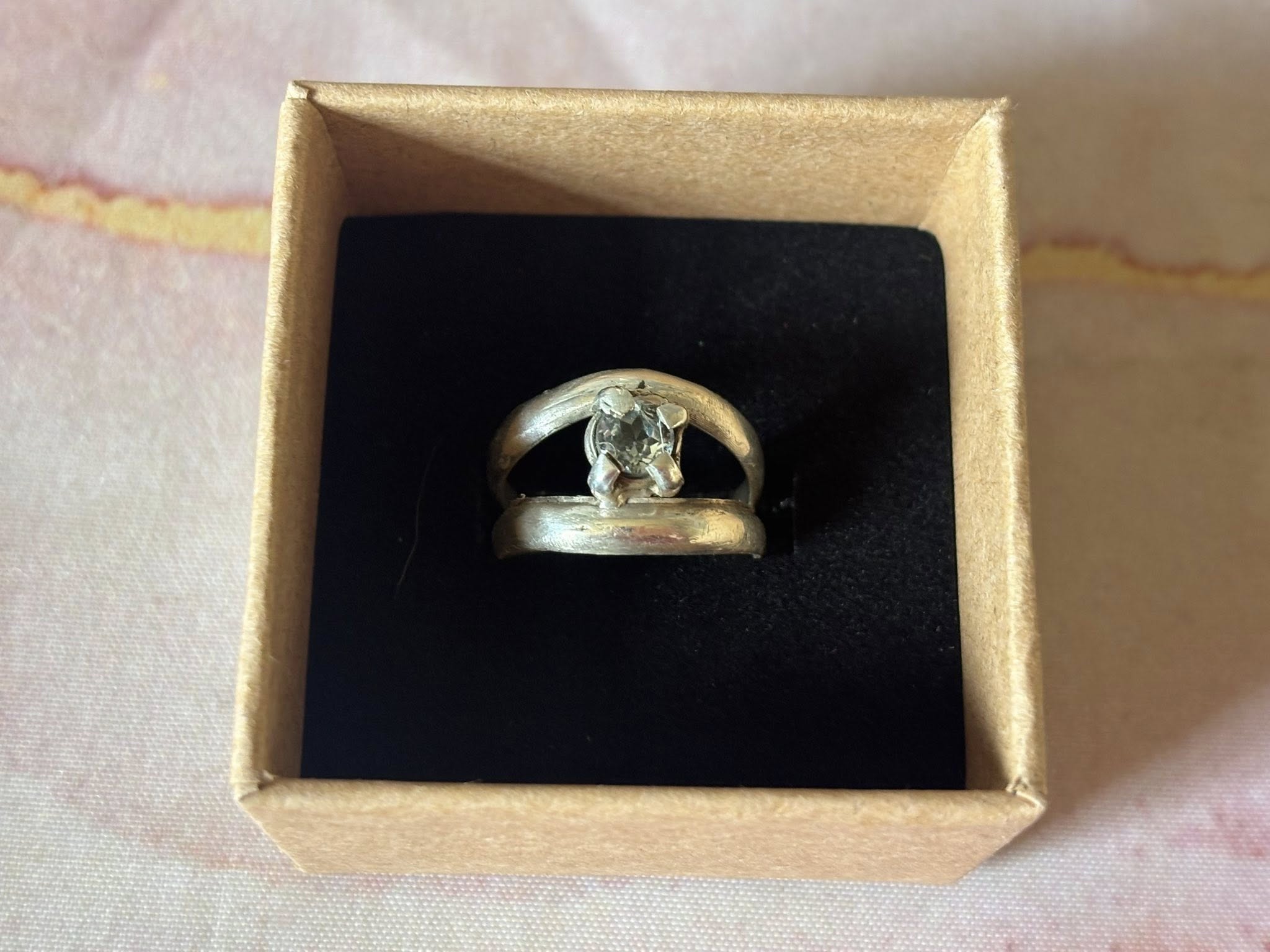 Bague en argent Topaze Bleue