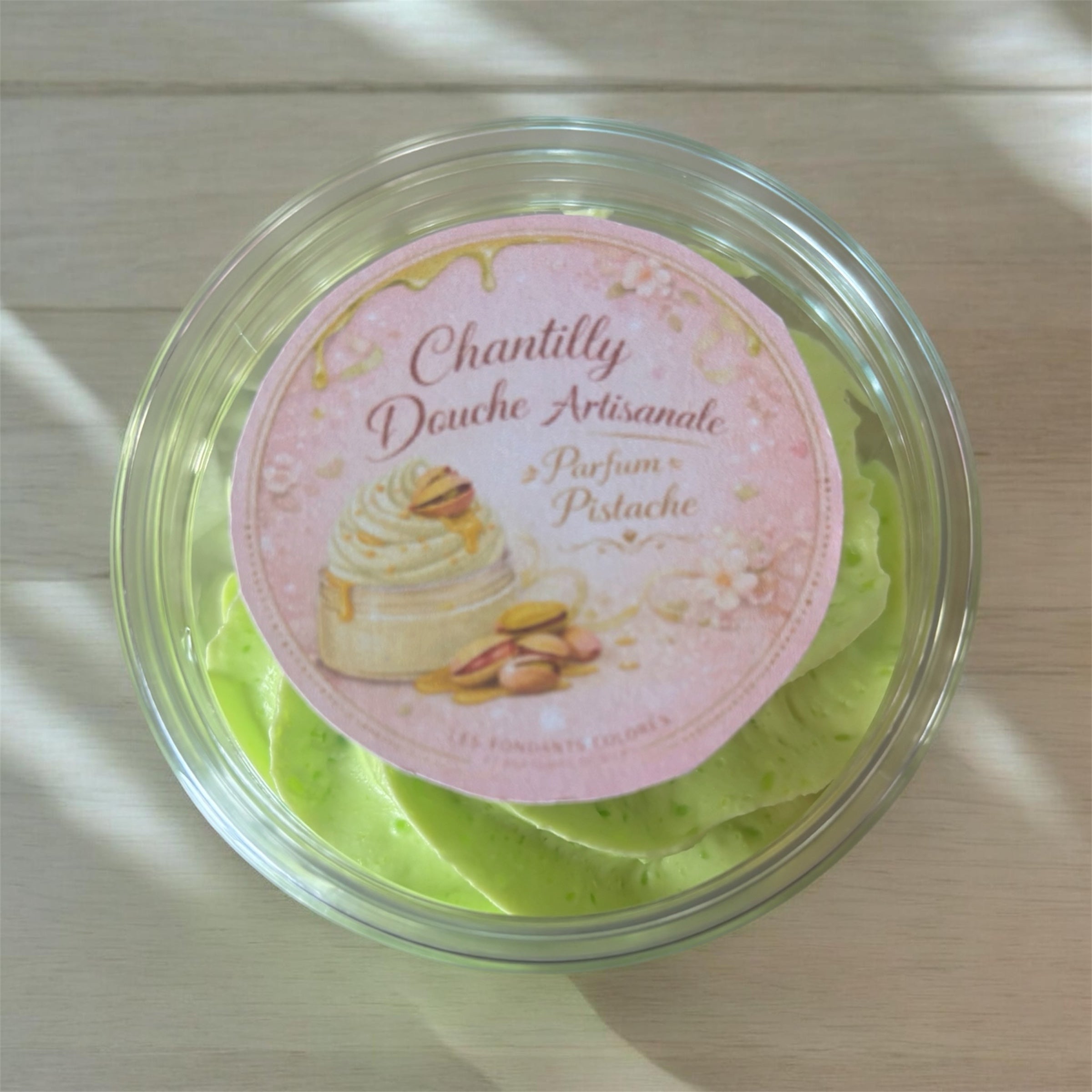 Chantilly de douche parfum Pistache